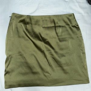 Aritzia satin mini skirt